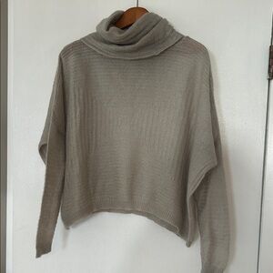 Benetton Elegant Taupe Turtleneck Sweater
